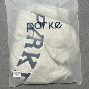 Parke Gray and Navy Mockneck